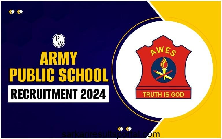 AWES Army School TGT PRT PRT Recruitment 2024