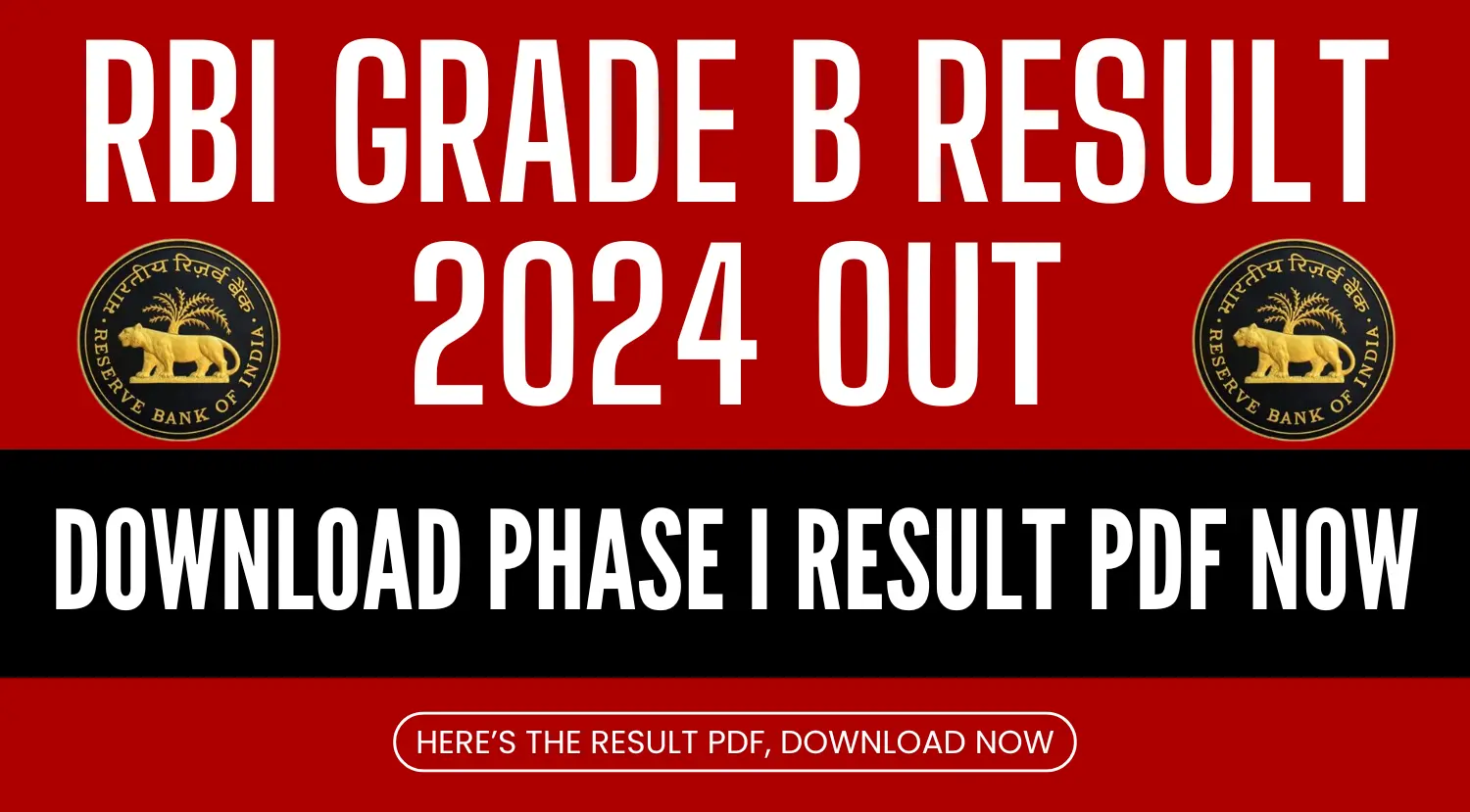 RBI Officer Grade B Phase-I Result 2024