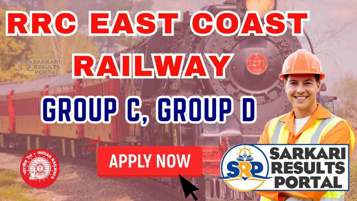 RRC East Coast Railway Recruitment 2025 - Apply Offline for Group C and Group D Posts