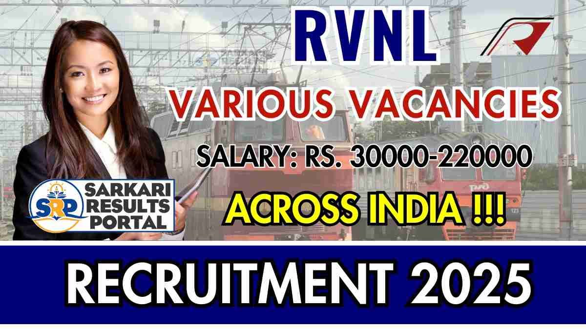 RVNL Recruitment 2025 - Apply Offline for 29 Manager, Assistant Manager and More Posts