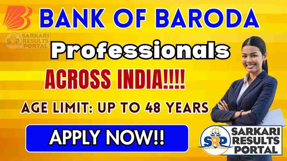 Bank Of Baroda Professionals Recruitment 2025 - Apply Online for 09 Posts