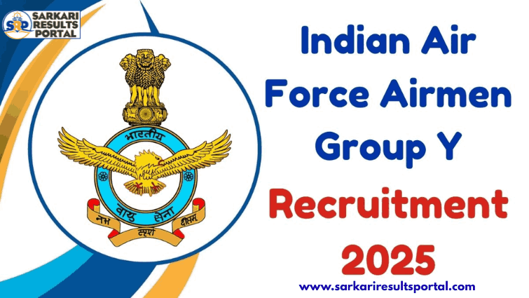 Indian Air Force Airmen Group Y Recruitment 2025 - Apply Online