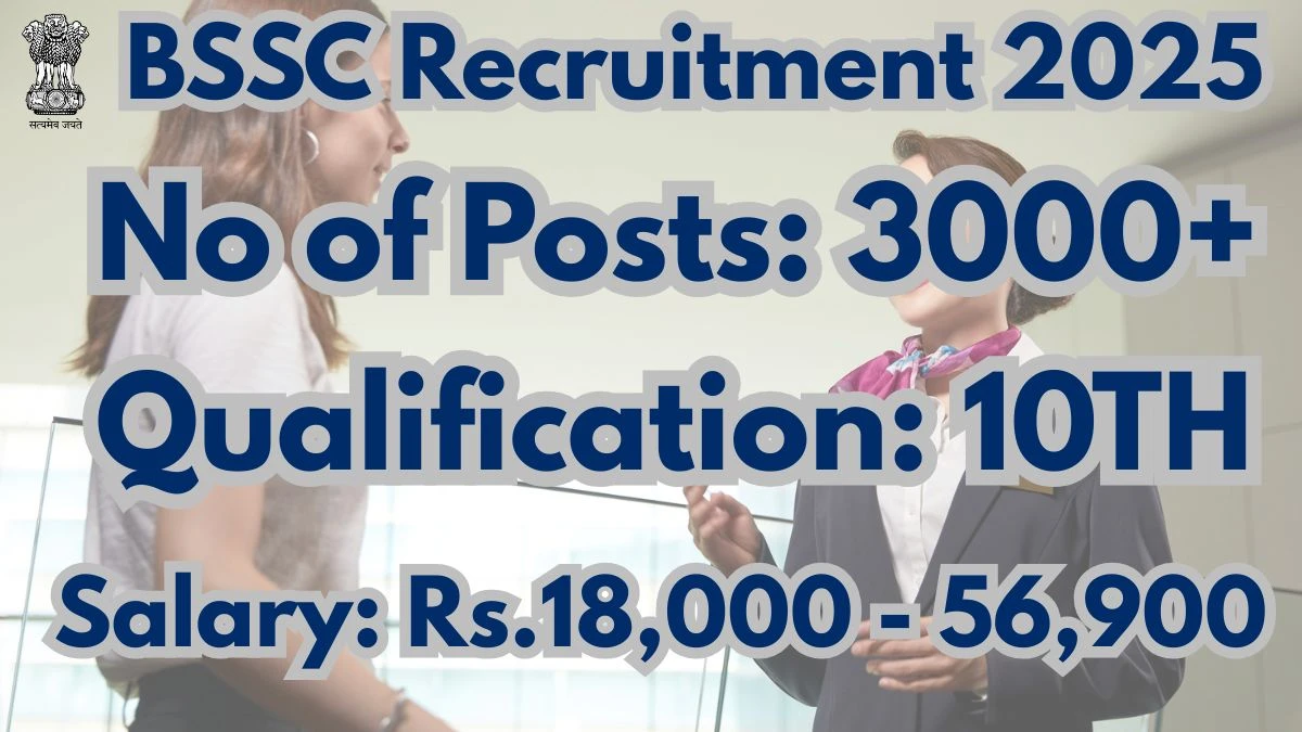 BSSC Office Attendant Recruitment 2025 - Apply Online for 3727 Posts