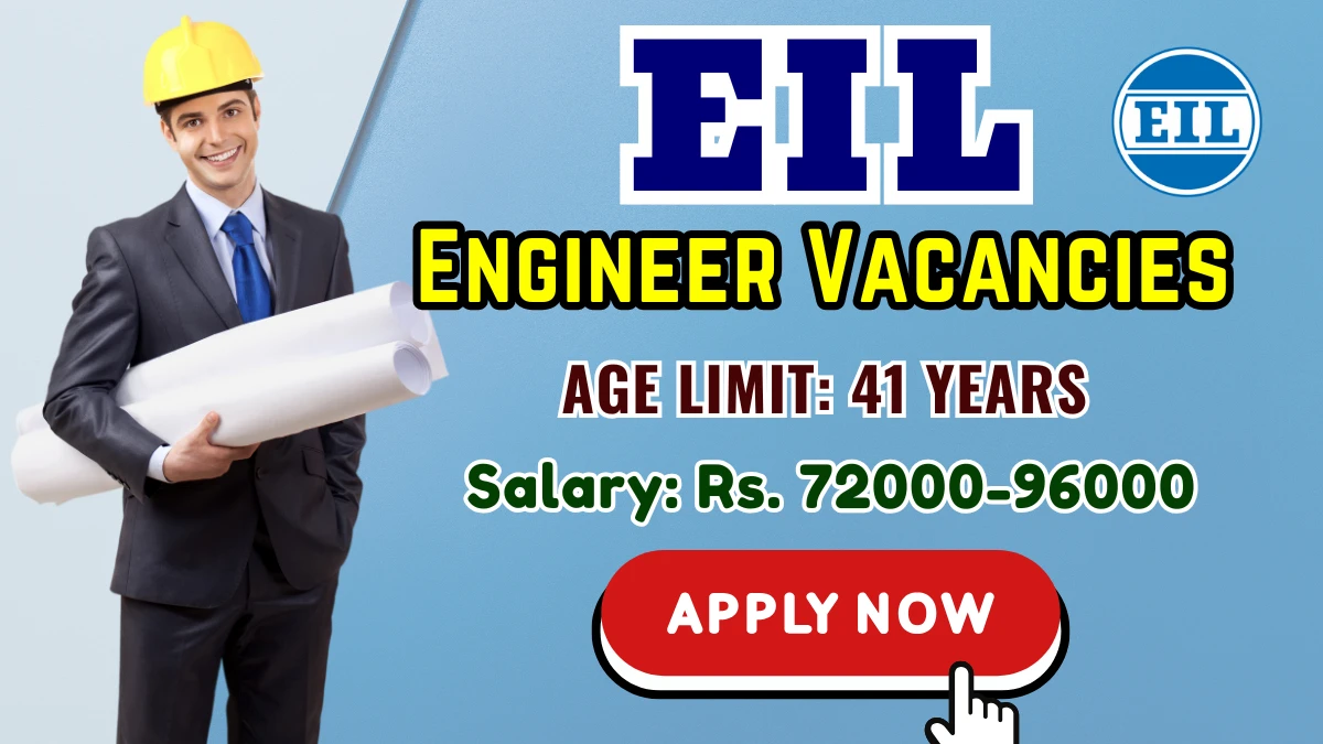 EIL Associate Engineer Recruitment 2025 - Apply Online for 48 Posts by Sep 24