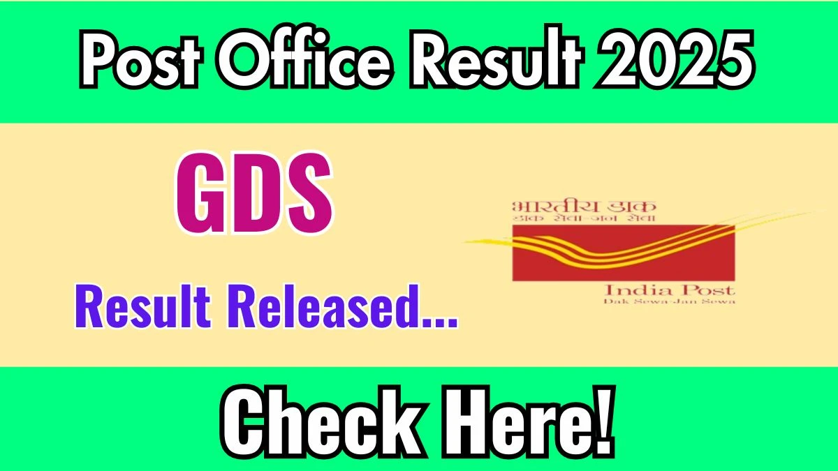 India Post GDS result 2025 1st Merit List for 21,413 posts Released at indiapostgdsonline.gov.in